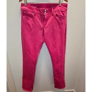 Lilly Pulitzer Worth Straight Jeans Pink Size 12